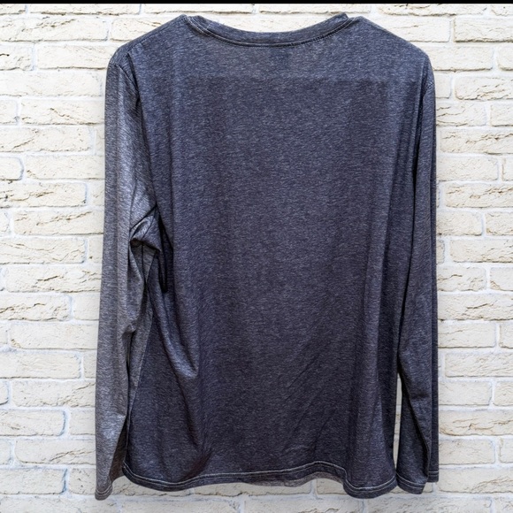 NWOT Grayish Blue Long Sleeve Dandelion Print Top Size XL 12 - Picture 2 of 3